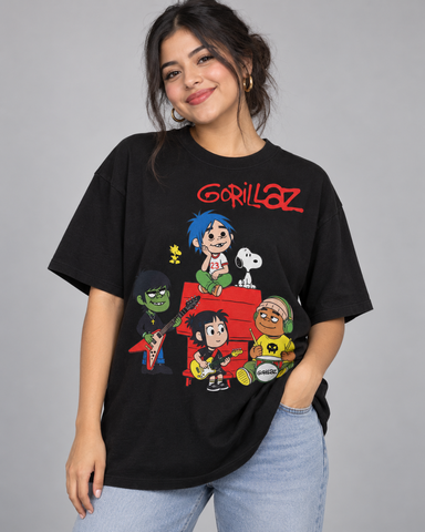 Playera "Gorillaz x Peanuts"