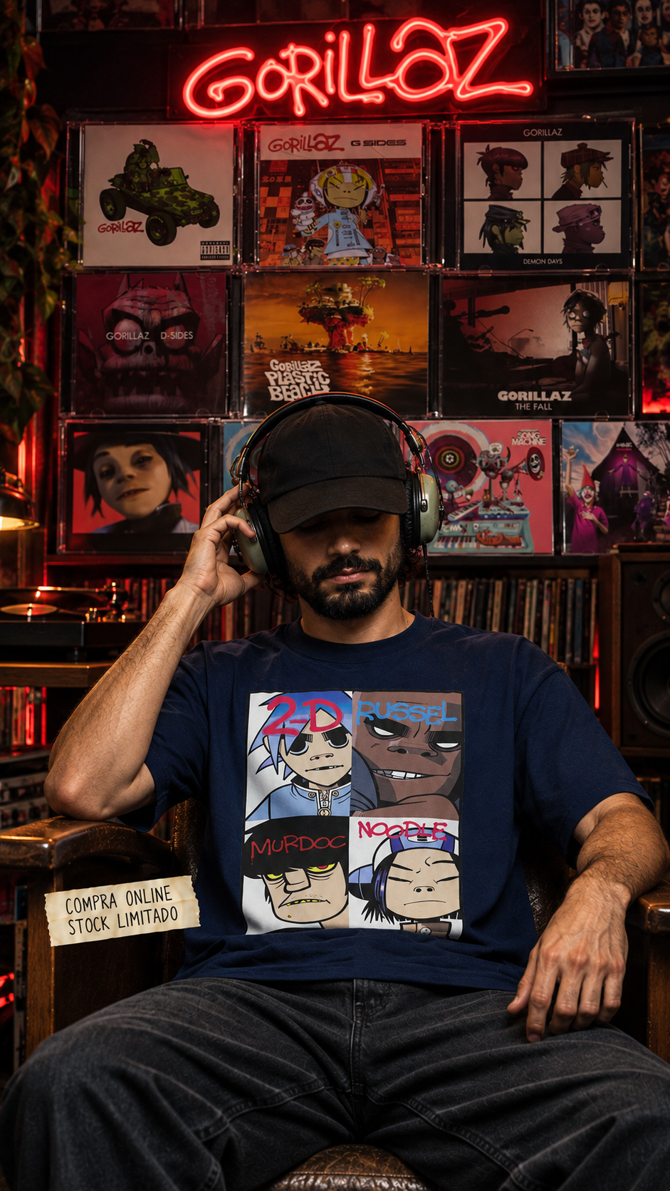 Playera "Gorillaz Pop"