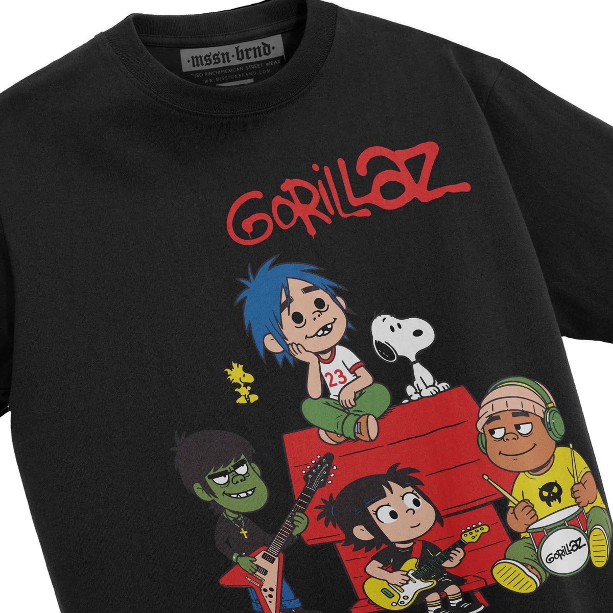 Playera "Gorillaz x Peanuts"
