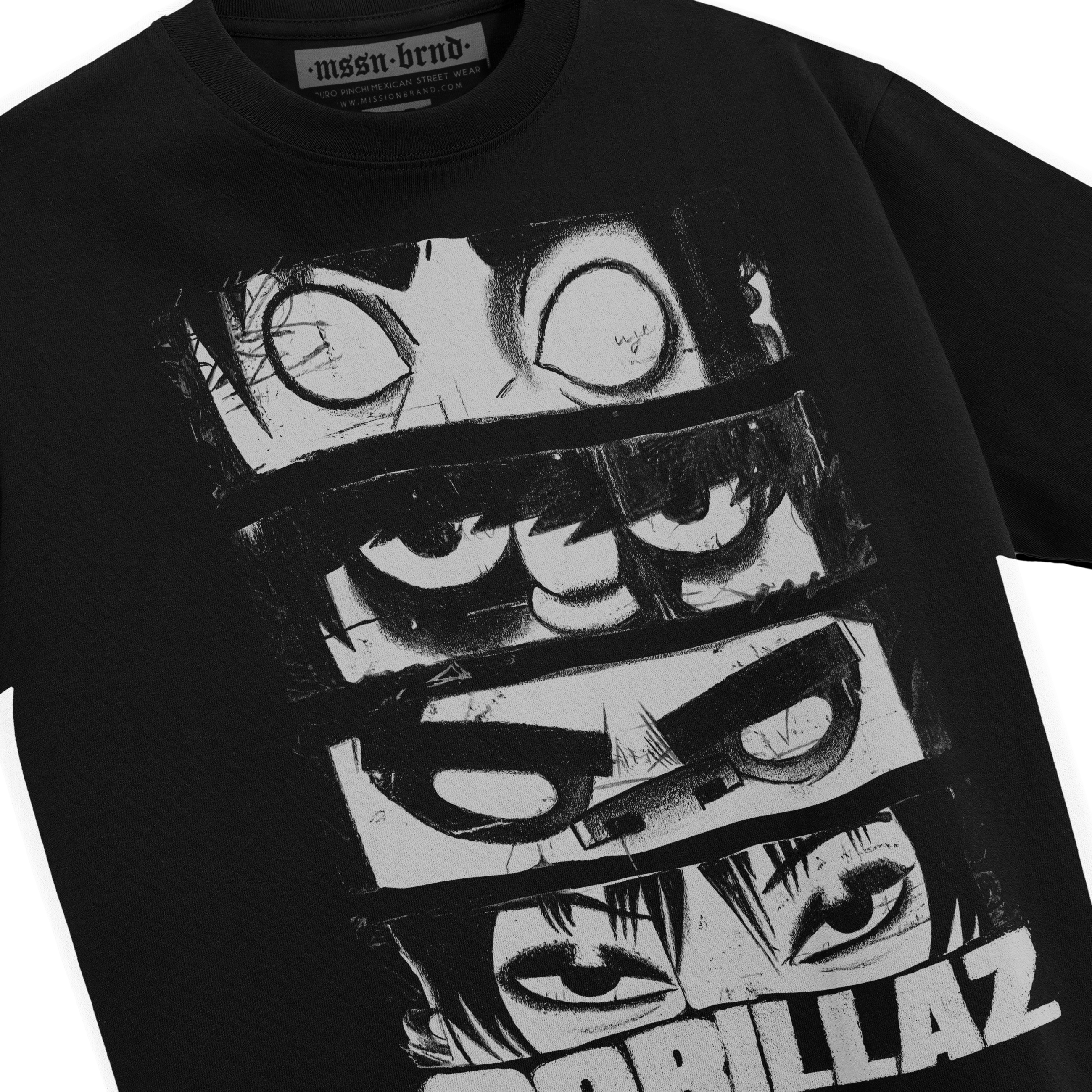 Playera "Gorillaz BnW"