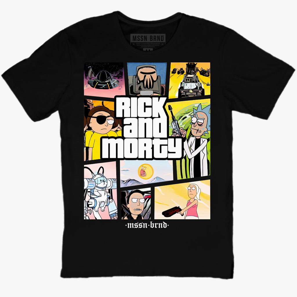 Playera "Rick y Morty GTA"