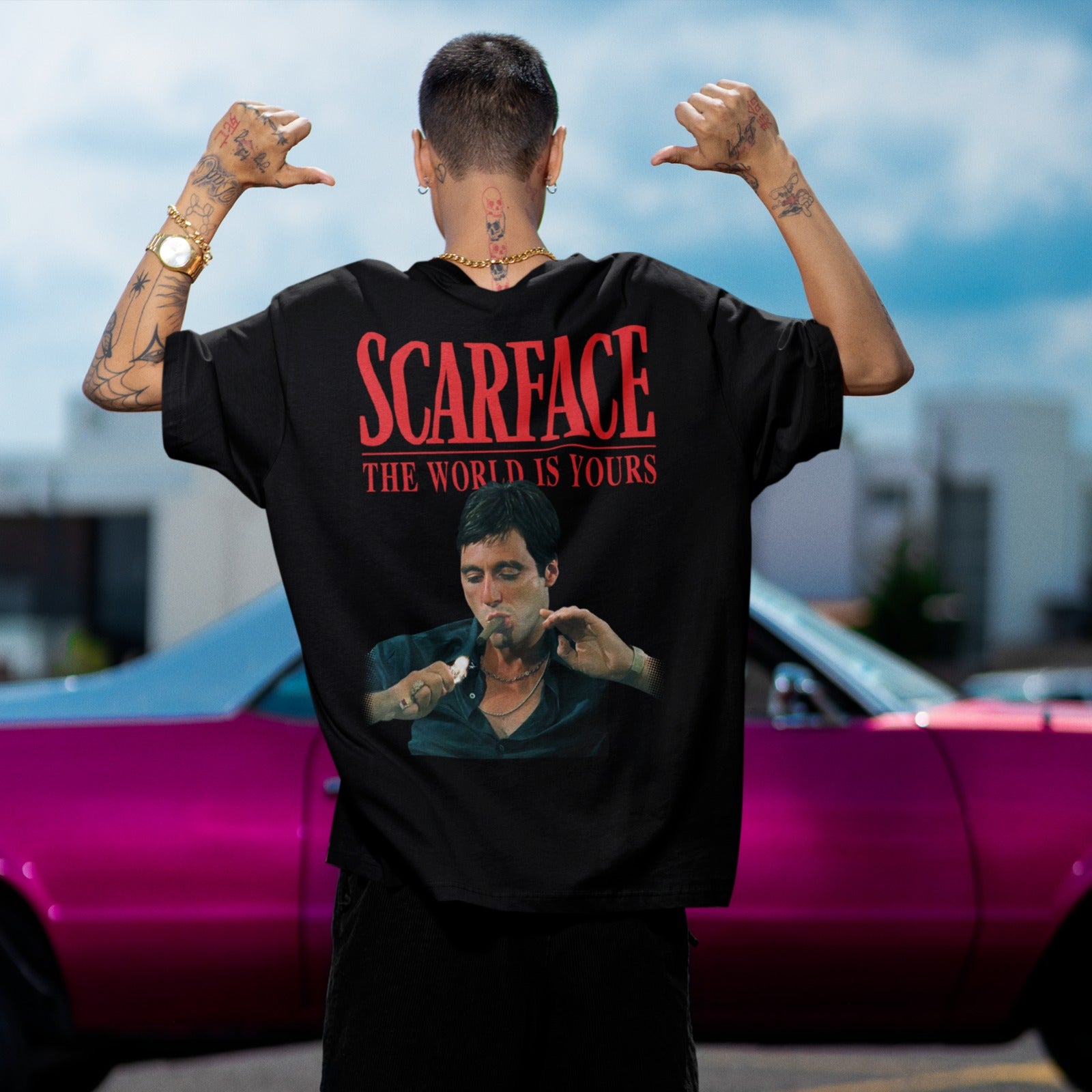 Playera "Scarface Smoking"