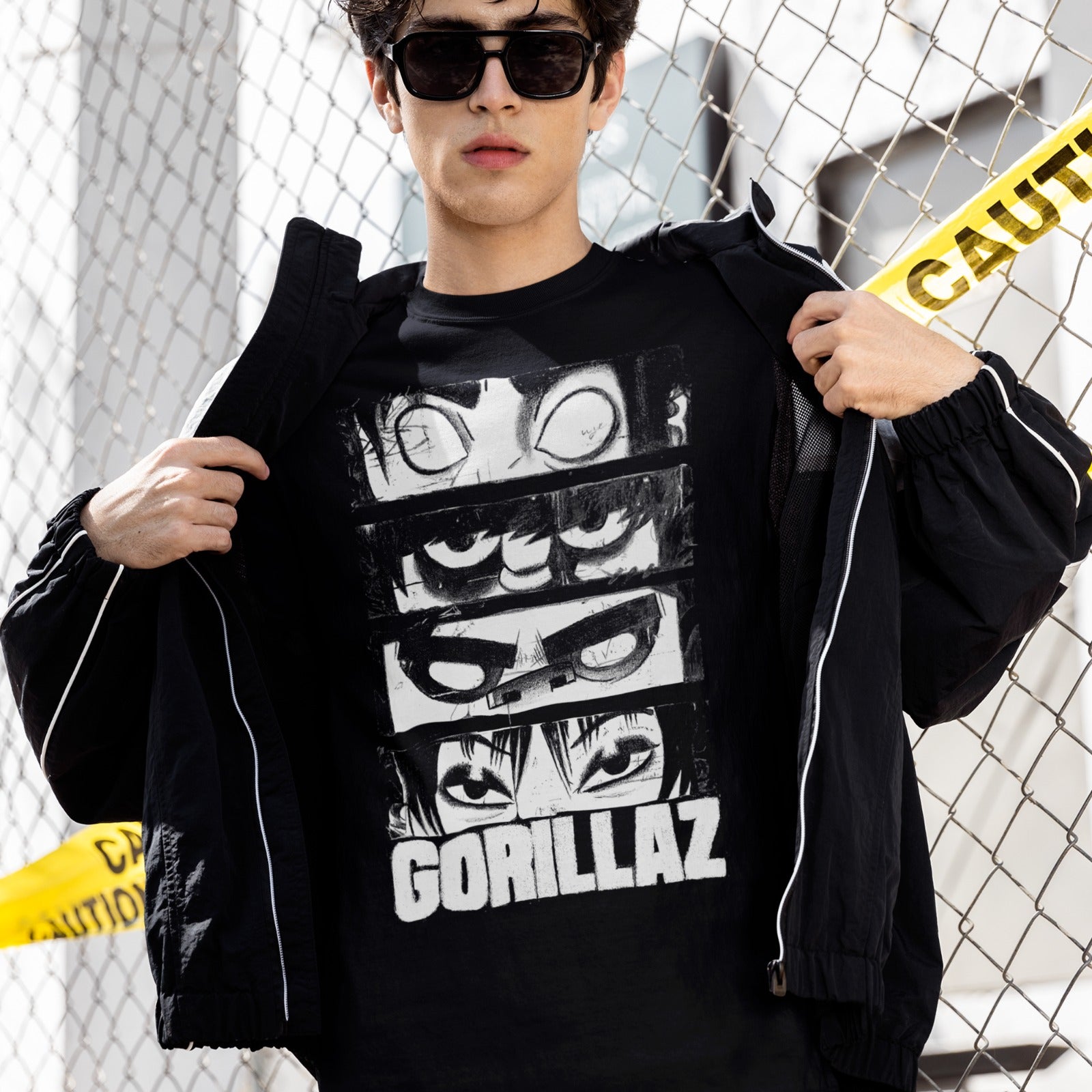 Playera "Gorillaz BnW"