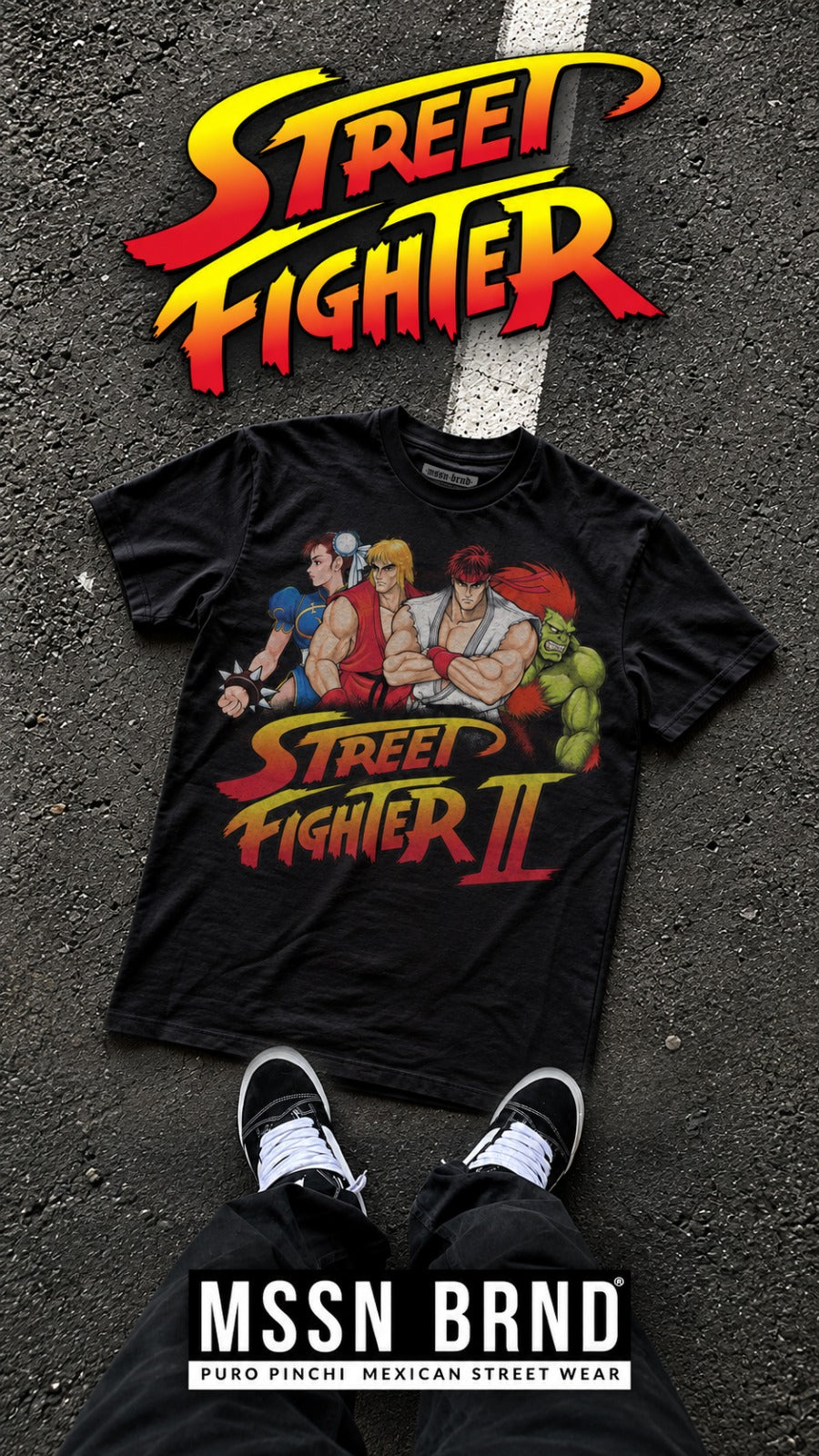 Playera "Street Fighter II"
