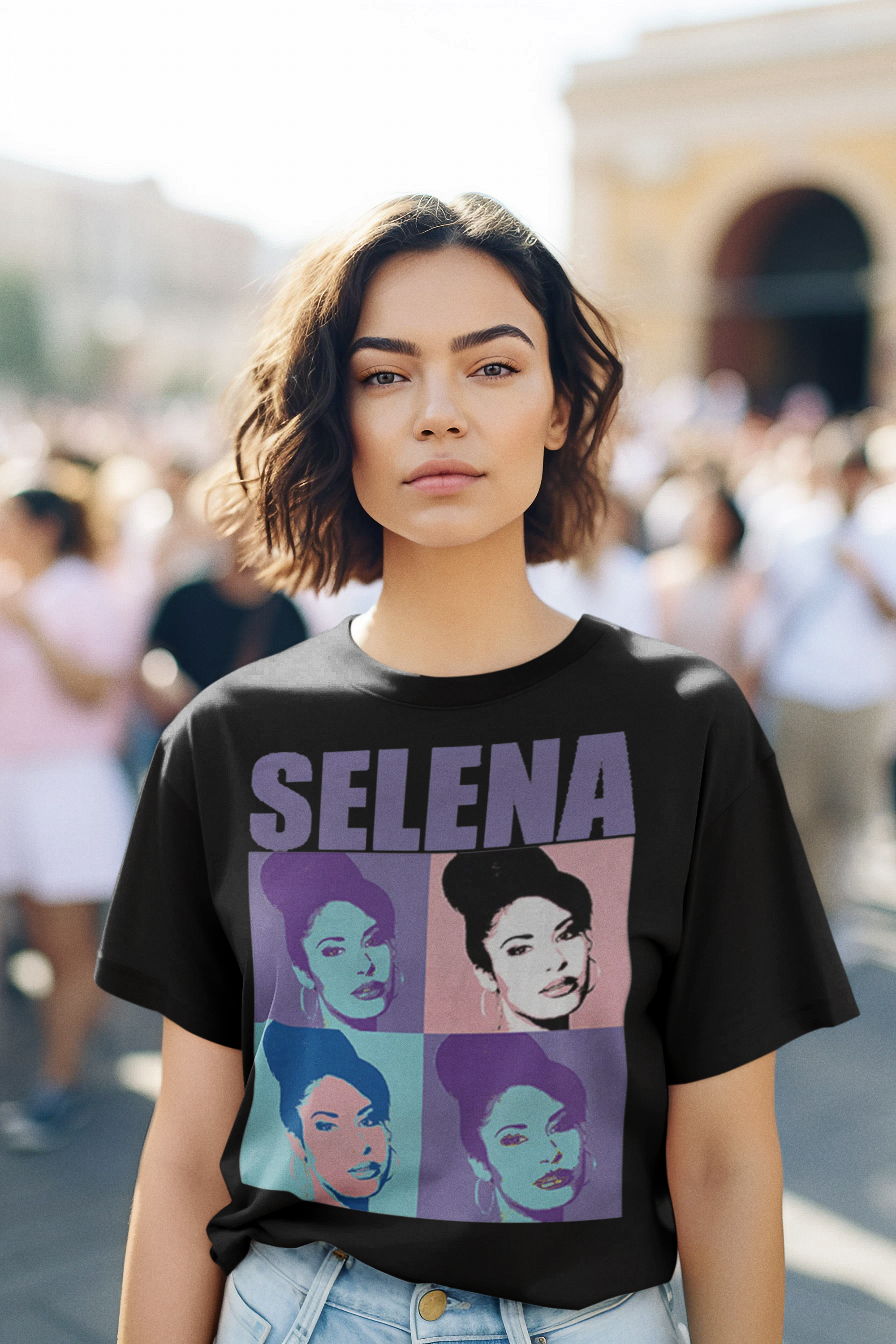 Playera "Selena Pop Art"